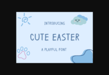 Cute Easter Font Poster 1