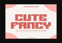 Cute Fancy Font Poster 1