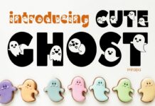 Cute Ghost Font Poster 1