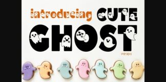 Cute Ghost Font Poster 1