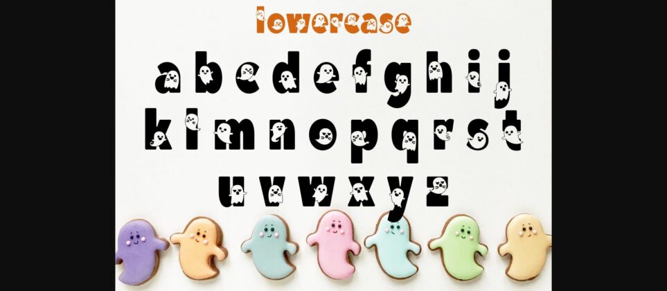 Cute Ghost Font Poster 6