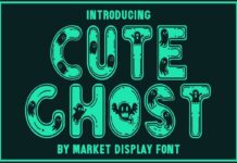 Cute Ghost Font Poster 1