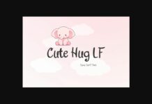 Cute Hug Lf Font Poster 1