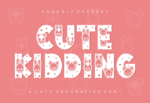 Cute Kidding Font Poster 1