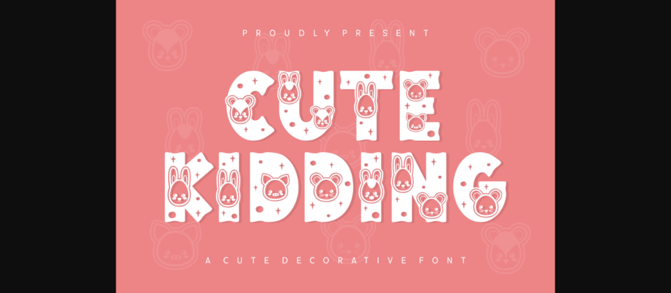 Cute Kidding Font Poster 1