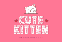 Cute Kitten Font Cute Kitten Font Poster 1