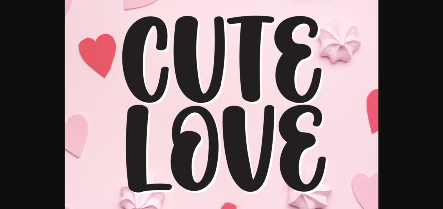Cute Love Font Poster 3