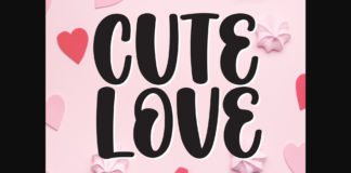 Cute Love Font Poster 1