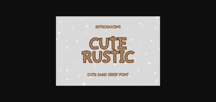 Cute Rustic Font Poster 3