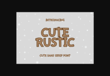 Cute Rustic Font Poster 1