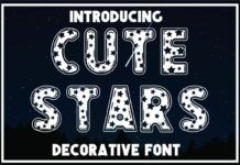 Cute Stars Font Poster 1