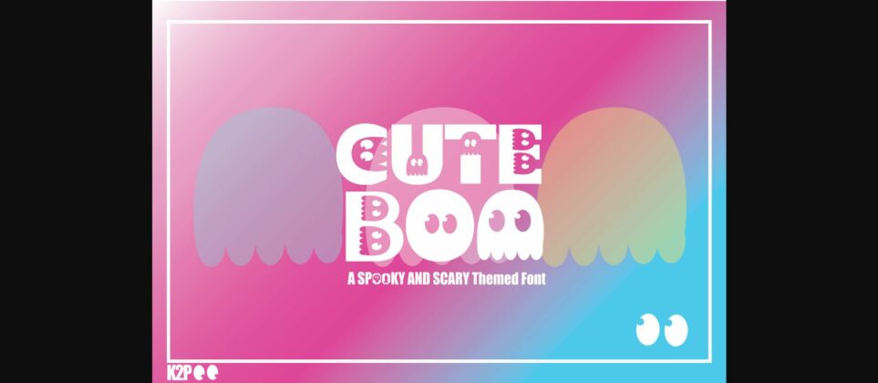 Cute Boo Font Poster 3
