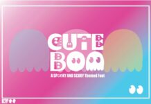 Cute Boo Font Poster 1