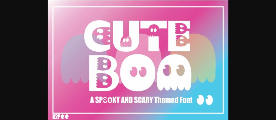 Cute Boo Font Poster 10
