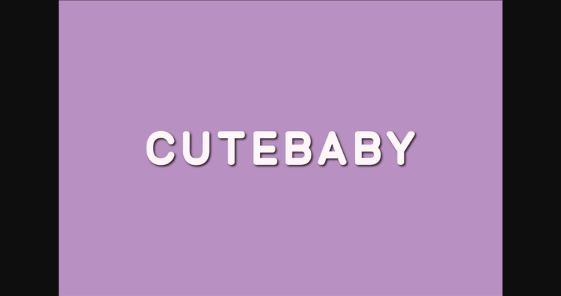 Cutebaby Font Poster 3