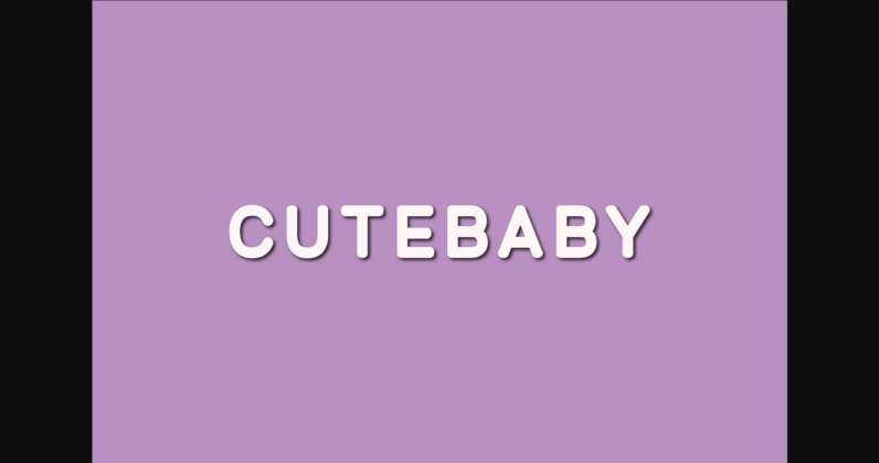 Cutebaby Font Poster 1