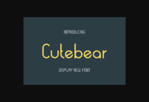 Cutebear Font Poster 1