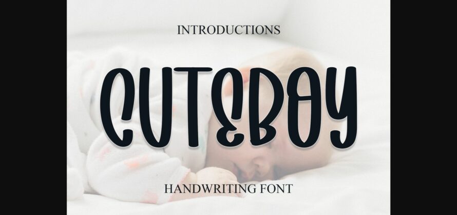 Cuteboy Font Poster 3