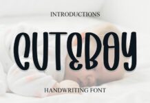 Cuteboy Font Poster 1