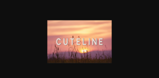 Cuteline Font Poster 1