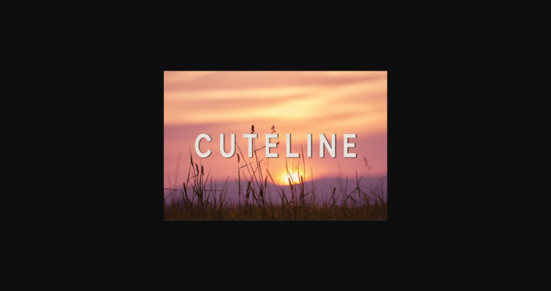 Cuteline Font Poster 1