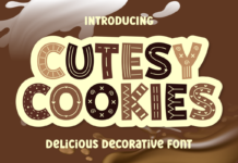 Cutesy Cookies Font Poster 1