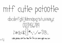 Cutie Patootie Font Poster 1