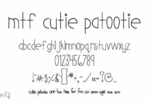 Cutie Patootie Font Cutie Patootie Font Poster 1