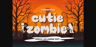 Cutie Zombie Font Poster 1