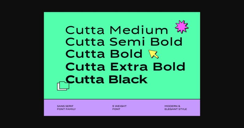 Cutta Font Poster 2