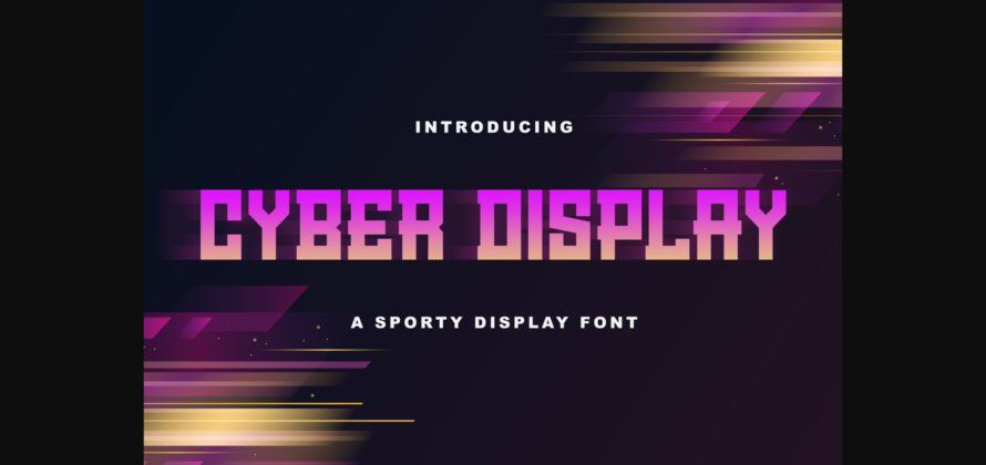 Cyber Display Font Poster 3