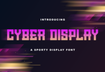 Cyber Display Font Poster 1