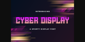 Cyber Display Font Poster 1