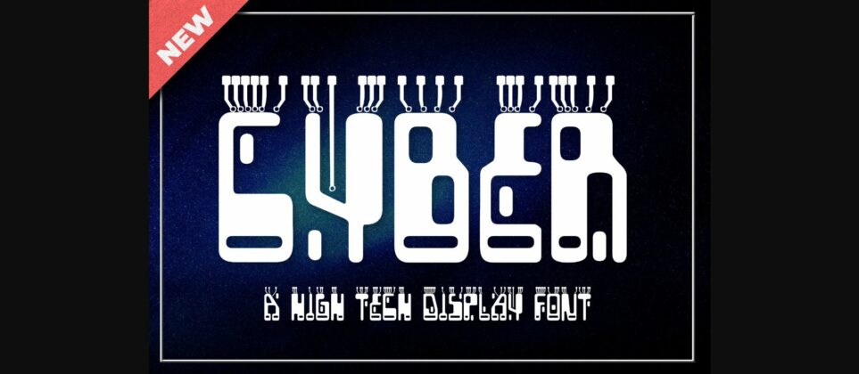 Cyber Font Poster 3