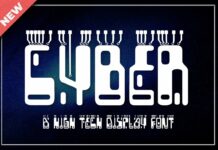 Cyber Font Poster 1