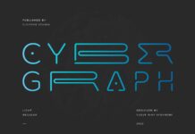 Cyber Graph Font Poster 1