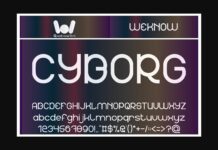 Cyborg Font Poster 1