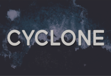 Cyclone Font Poster 1