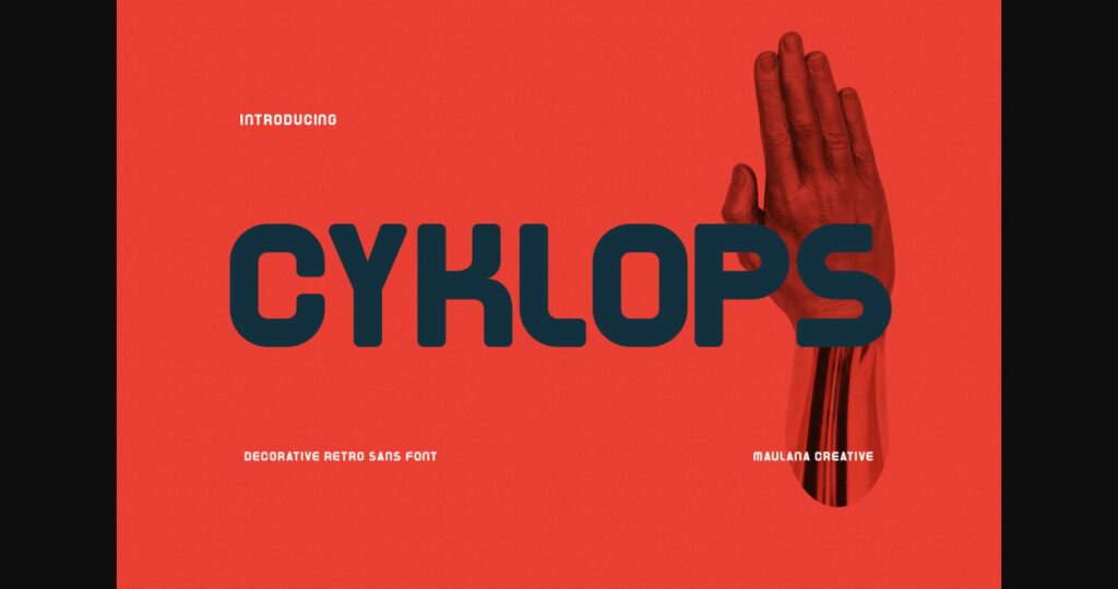 Cyklops Font Poster 3