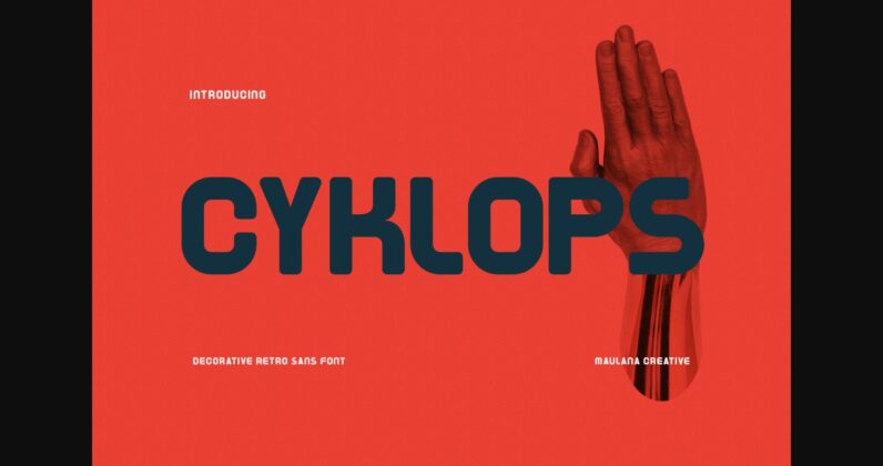 Cyklops Font Poster 3