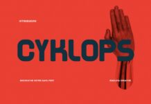 Cyklops Font Poster 1