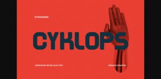 Cyklops Font Poster 1