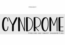 Cyndrome Font Poster 1