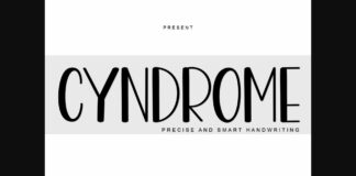 Cyndrome Font Poster 1