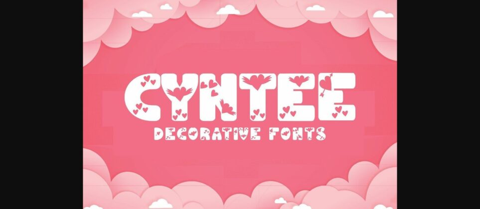 Cyntee Font Poster 3