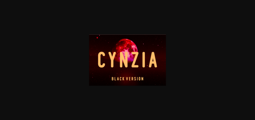 Cynzia Black Font Poster 3