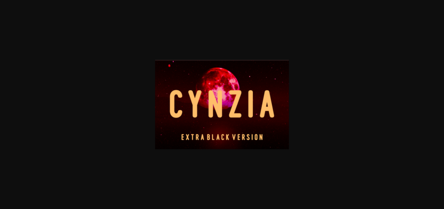 Cynzia Extra Black Font Poster 3