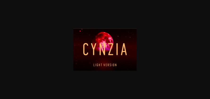 Cynzia Light Font Poster 3