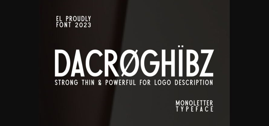 Dacroghibz Font Poster 3