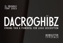 Dacroghibz Font Poster 1